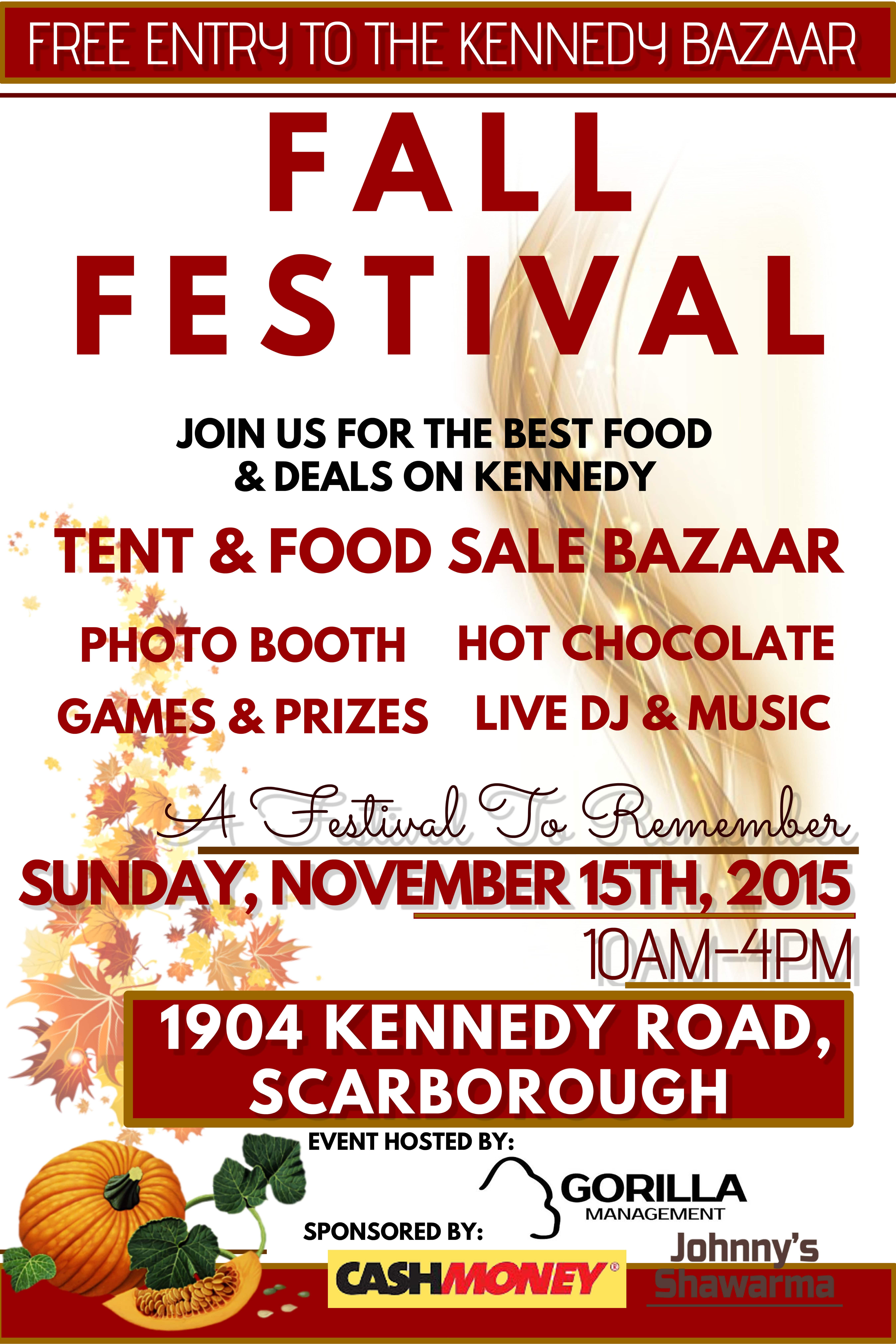 Fall Festival Kennedy - Gorilla Management Toronto